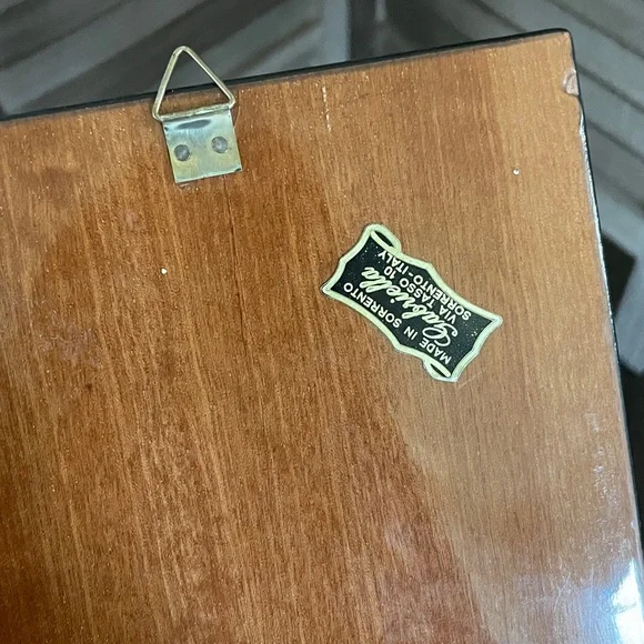 Vintage Handcrafted Marquetry Inlaid Wood Horse Western Wall Art Panel decor - Picture 3 of 3